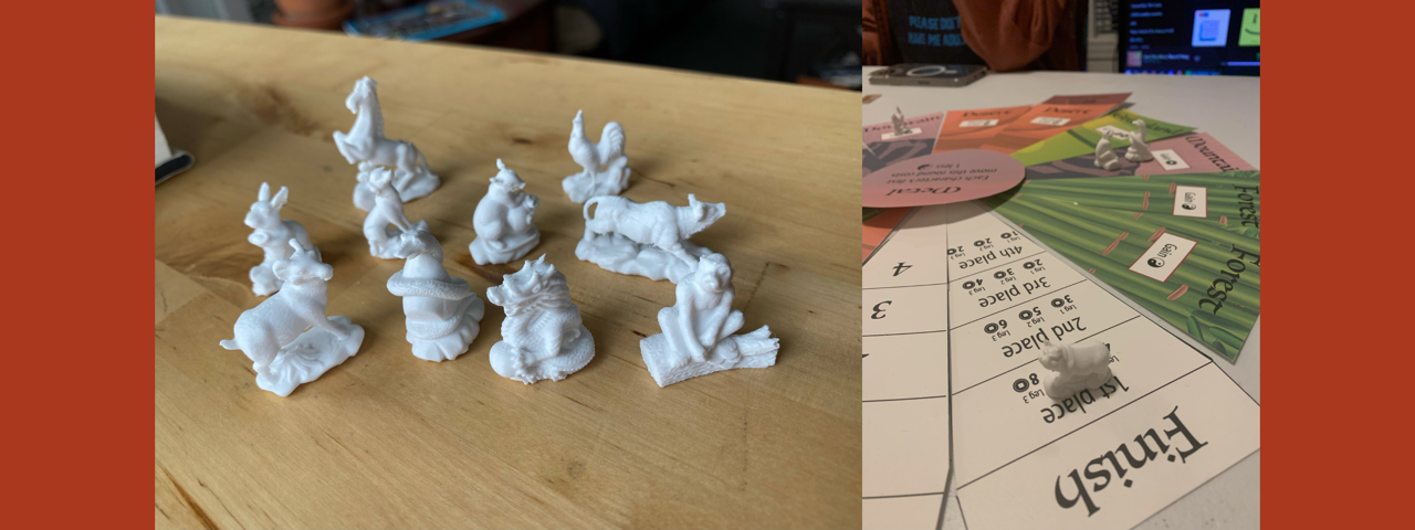 Zodiacus 3D-printed game pieces